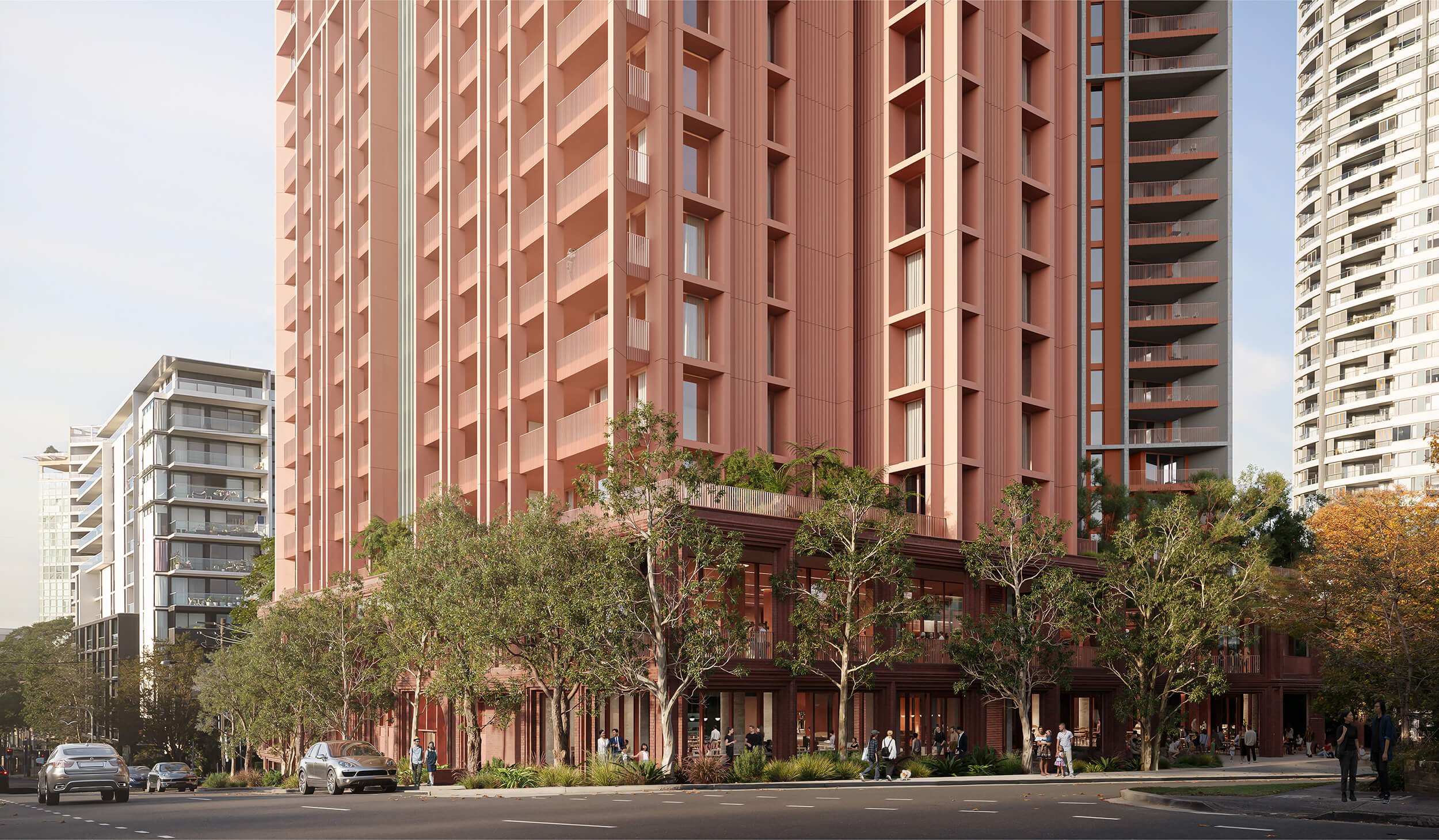 The Angophora. Architecture by Carter Williamson Architects, Landscape by Land and Form Studios