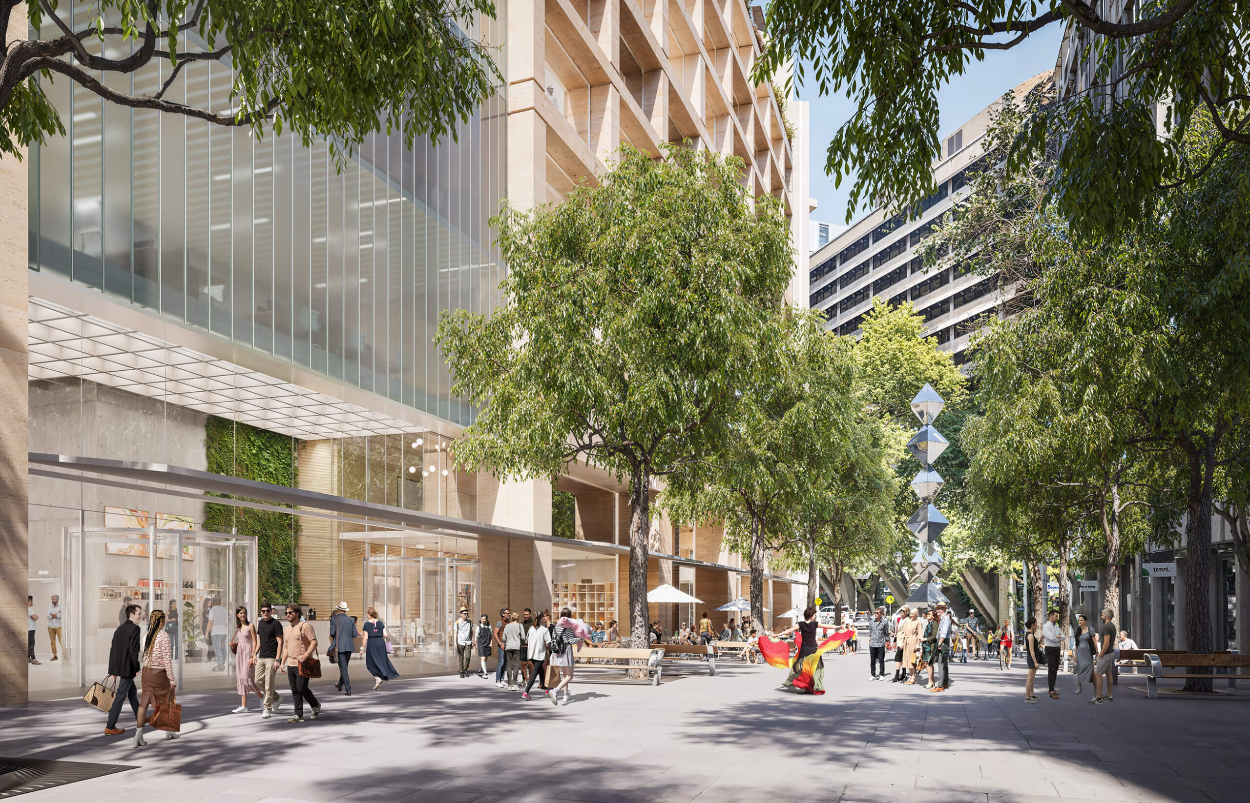 1–25 O’Connell Street and 8-16 Spring Street. Architecture By Stewart Architecture, Developed by Lendlease