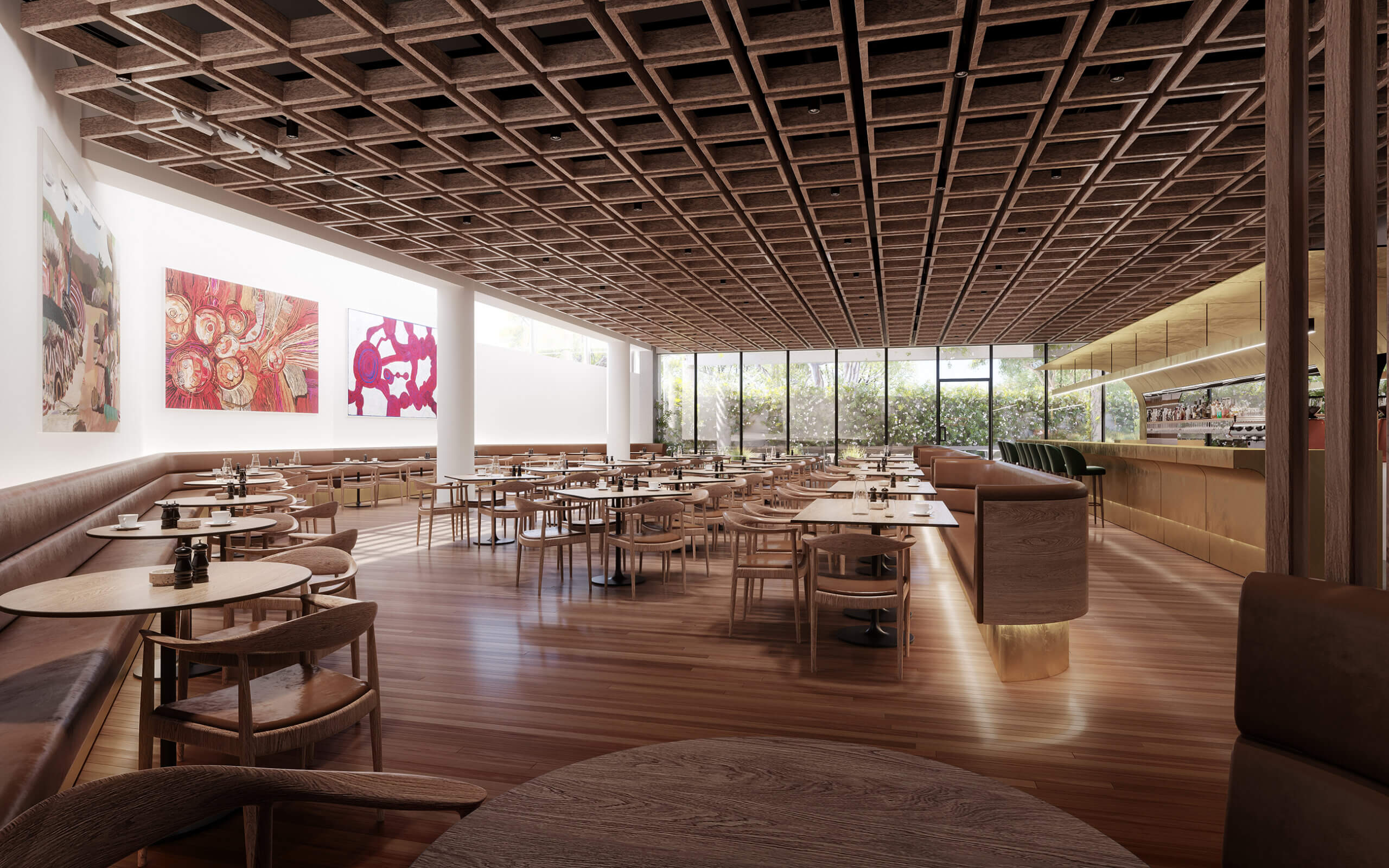 Art Gallery of NSW. Architecture by TZG Architects, Interior Design by  TZG Architects, Landscaping by Sue Barnsley Design