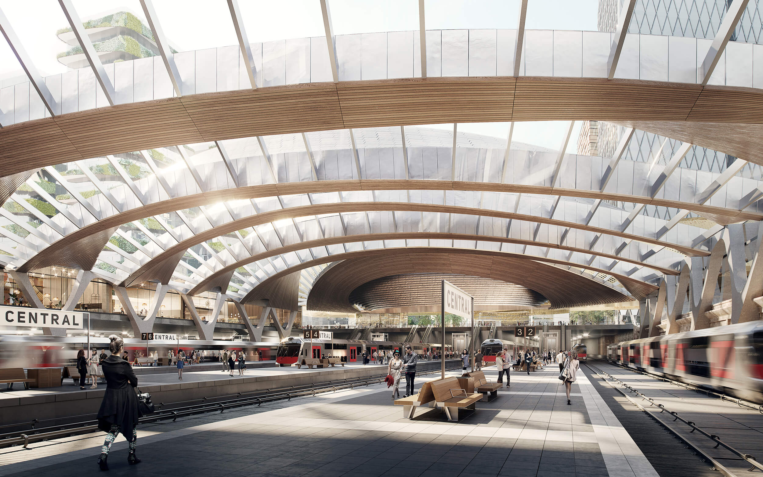 <p>Central Station<br />
Sydney, Australia</p>
<p>Architecture By FK & TZG<br />
2018</p>
